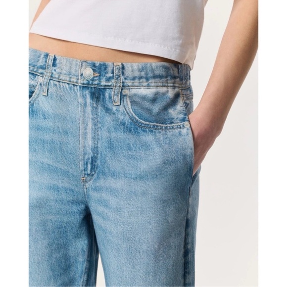 Rag & Bone Miramar Cotton Sweatpant Jeans Wide Leg Pant Light Blue Small - Picture 4 of 11